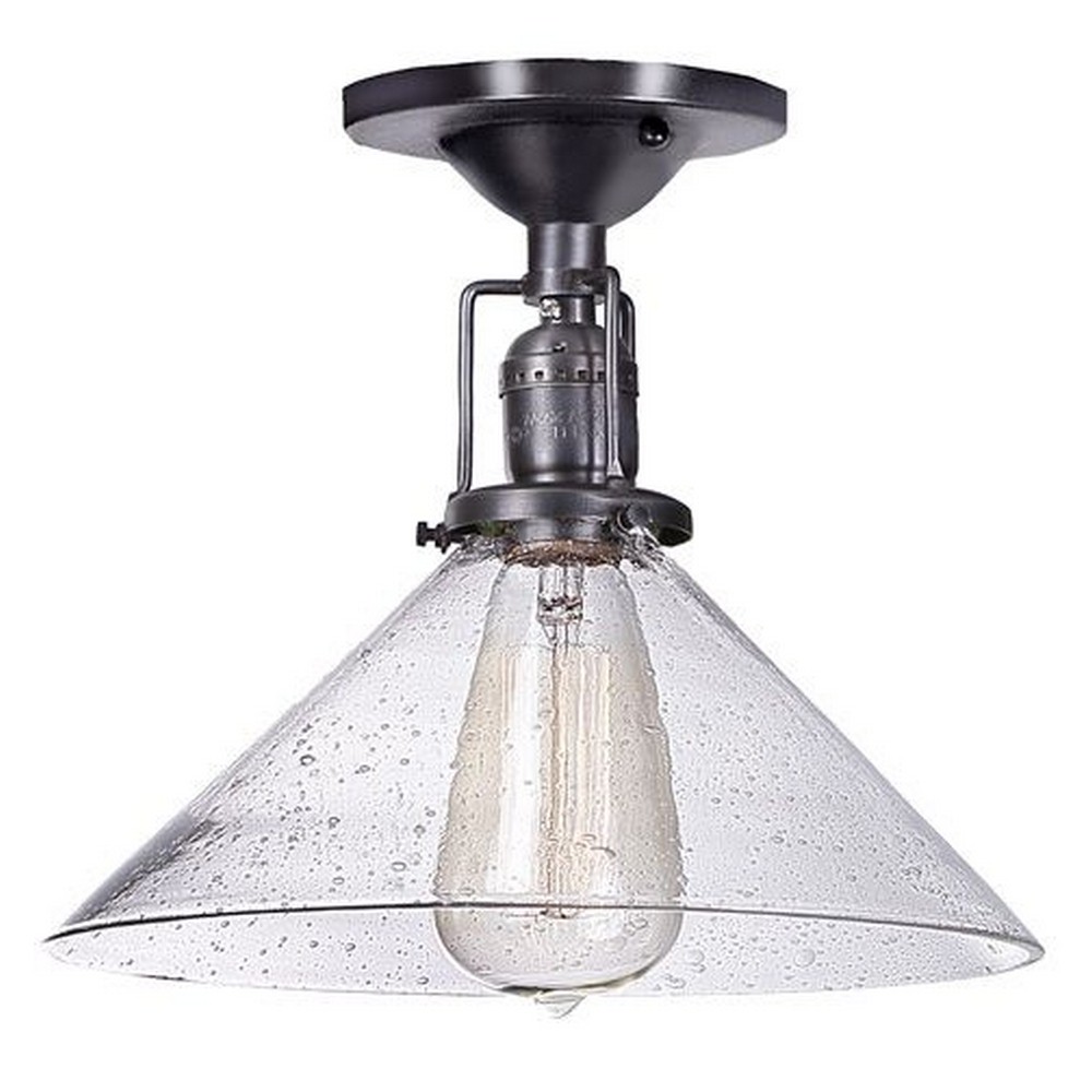 JVI Designs-1202-18 S2-CB-Union Square - One Light 9.75 Inch Flush Mount   Union Square - One Light 9.75 Inch Flush Mount